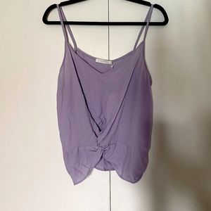 NWT purple cropped top